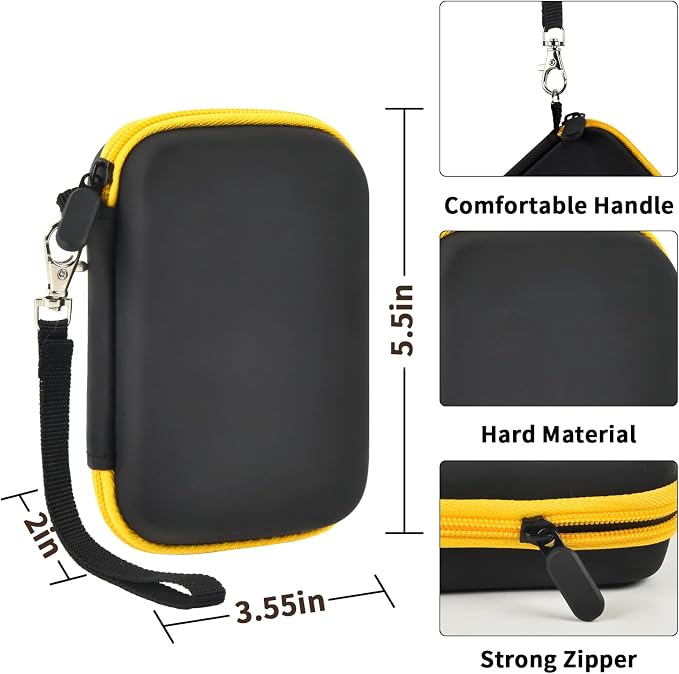 PAIYULE Case Compatible with DeWALT Powerbank 10000MAH/for Magnetic Power Bank 5,000mAh, Battery Charger Storage Holder Organizer, Power Bank Carrying Bag with Mesh Bag Fits for USB Cable (Box Only)