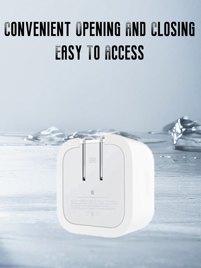 Case for Apple 35W Dual USB-C Port Compact Power Adapter, FJIASTB Kids-Friendly Soft Silicone Protective Cover, Shockproof (White)