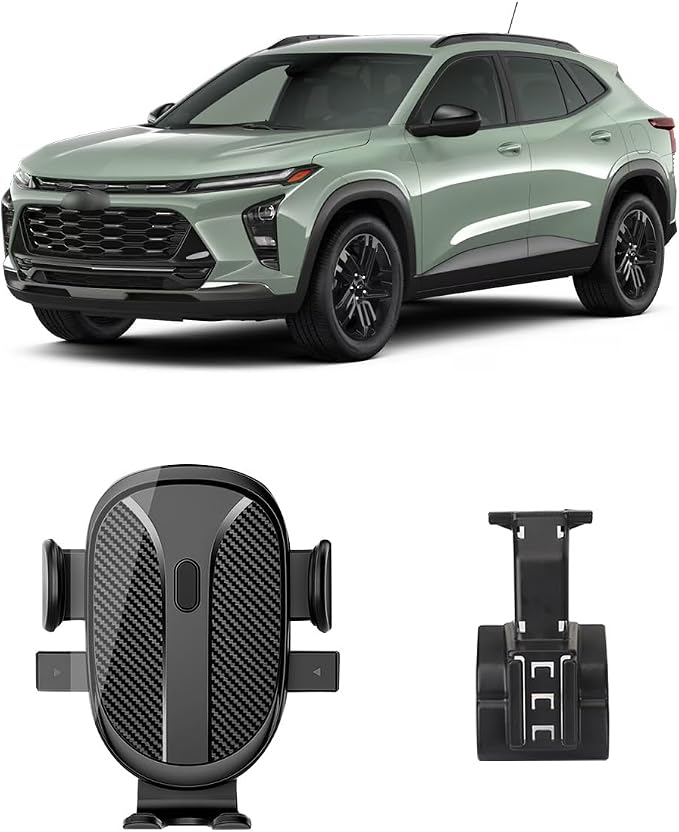Car Phone Holder for Chevy/Chevrolet Trax 2024 2025 2026 Accessories(LS,1RS LT,2RS,ACTIV) Dash Mount Cell Phone Holder for Most Smartphones Custom Auto Interior Accessories One-Hand Operation