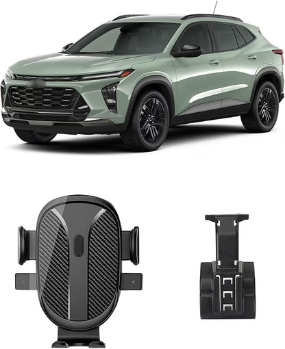 Car Phone Holder for Chevy/Chevrolet Trax 2024 2025 2026 Accessories(LS,1RS LT,2RS,ACTIV) Dash Mount Cell Phone Holder for Most Smartphones Custom Auto Interior Accessories One-Hand Operation