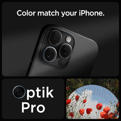 Spigen Camera Lens Screen Protector [GlasTR EZ Fit Optik Pro] Designed for iPhone 17 Pro Max | iPhone 17 Pro | iPhone 16 Pro Max | 16 Pro | iPhone 15 Pro Max | 15 Pro - ZeroOne Edition [2 Pack]