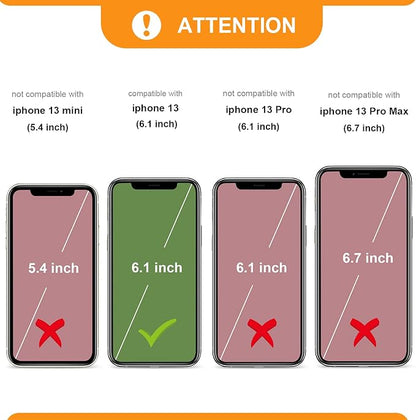 Bocasal Crossbody Wallet Case for iPhone 13, RFID Blocking PU Leather Zipper Handbag Purse Flip Cover, Kickstand Folio Case with Card Slots Holder Wrist Strap Lanyard 5G 6.1 Inch (Dark Purple)