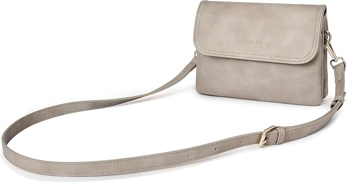 CHOLISS Small Crossbody Bags for Women, Vegan Leather Cell Phone Purse, Mini Travel Purse with Adjustable Strap Womens Gifts