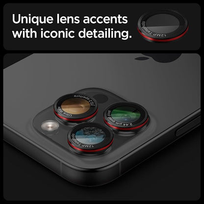 Spigen Camera Lens Screen Protector [GlasTR EZ Fit Optik Pro] Designed for iPhone 17 Pro Max | iPhone 17 Pro | iPhone 16 Pro Max | 16 Pro | iPhone 15 Pro Max | 15 Pro - L-Series [2 Pack]