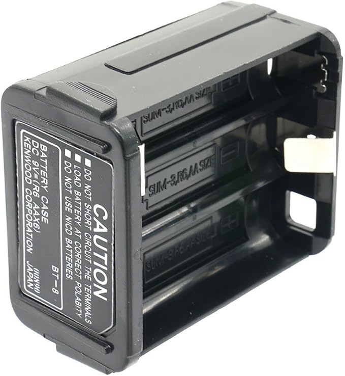 Replacement Battery Case (6*AA) Battery Storage Shell for Kenwood Radio TH-28 TH-48 TH-78HT