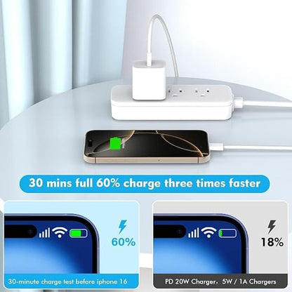 iPhone 17 16 Charger,2Pack USB C Fast Charger Apple Charge Type C Fast Charging Block&6FT USB C to C Woven Cable Cord for iPhone 17 Pro Max/17 Pro/Air/16 Plus/16E/15 Series/iPad Pro/Air/Mini