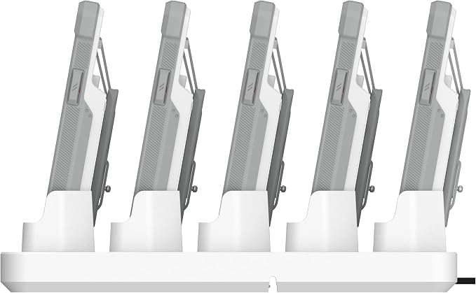 UAG Urban Armor Gear Multi-Device Charging Dock Healthcare White/Gray, 10W Fast Charging Workflow 5-Slot Case Charger Cradle for Workflow Battery Cases Compatible with iPhone 14/13/12/12 Pro/SE/8