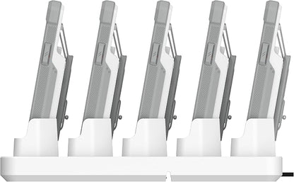 UAG Urban Armor Gear Multi-Device Charging Dock Healthcare White/Gray, 10W Fast Charging Workflow 5-Slot Case Charger Cradle for Workflow Battery Cases Compatible with iPhone 14/13/12/12 Pro/SE/8