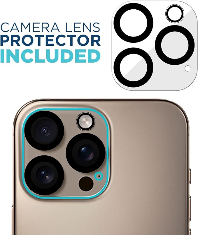 Tech Armor for Apple iPhone 16 Pro Screen Protector Glass 6.3 inch - Ballistic Tempered, Case Friendly, Easy Install, Sensor Protection, HD, 9H Hardness, 3 Pack + Bonus Camera Lens Protector