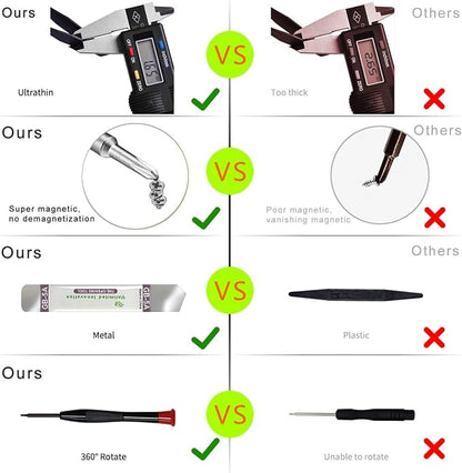 22 Piece Professional Electronics Opening Pry Screwdriver Set Multiple Functions Tool Repair Kit, for Cellphone iPhone Laptops Tablets Pry Open Replace Screen Battery and More