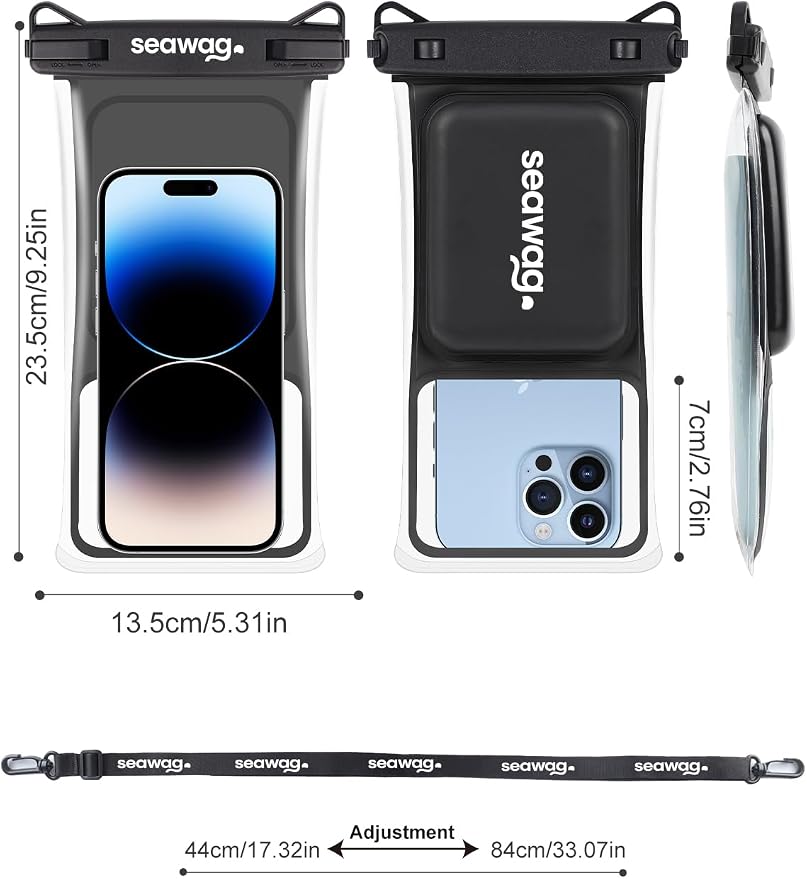 SEAWAG Smart Phone Waterproof Case 6.9" with Floating Foam