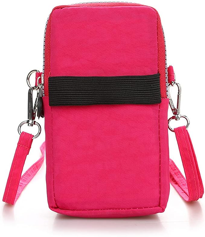 ZGMYC 3-Layers Cellphone Pouch Wristlet Purse Waterproof Sports Armband Shoulder Bag Wallet