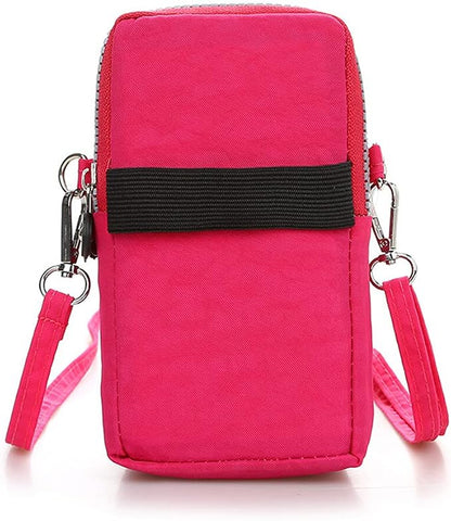 ZGMYC 3-Layers Cellphone Pouch Wristlet Purse Waterproof Sports Armband Shoulder Bag Wallet