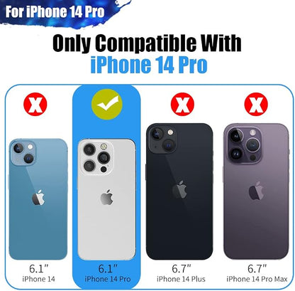 Sitong Battery Case for iPhone 14 Pro, 5000mAh Rechargeable Extended Battery Charging Charger Case, Add 100% Extra Juice (6.1 Inches) Black