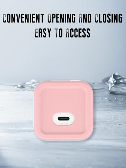 Case for Mophie 45W 1-Port USB-C Charger, Kids-Friendly Soft Silicone Protective Cover, Shockproof, Waterproof (Pink)