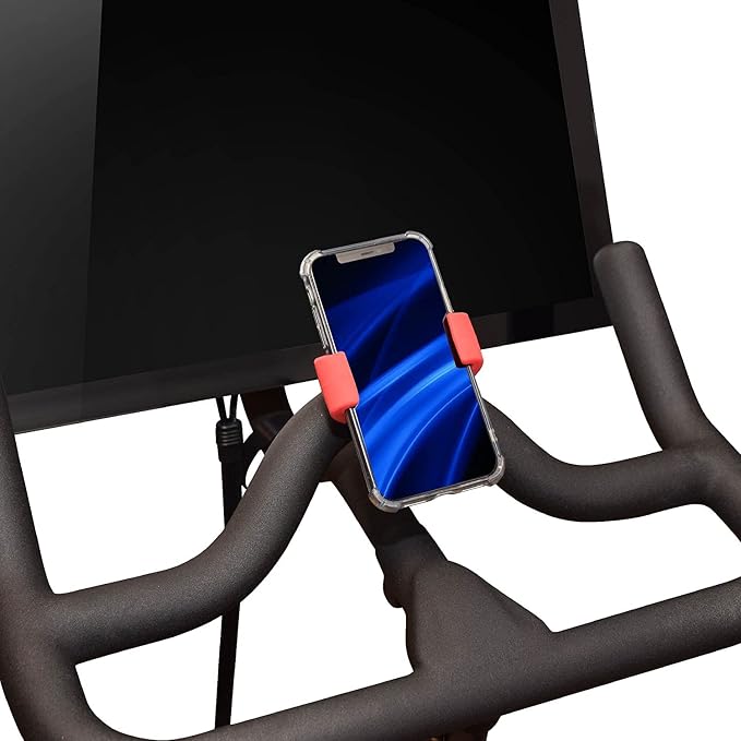Silicone Bike Phone Holder Designed for Peloton and Exercise Bike- Cell Phone Mount for Stationary Exercise Bike Accessories