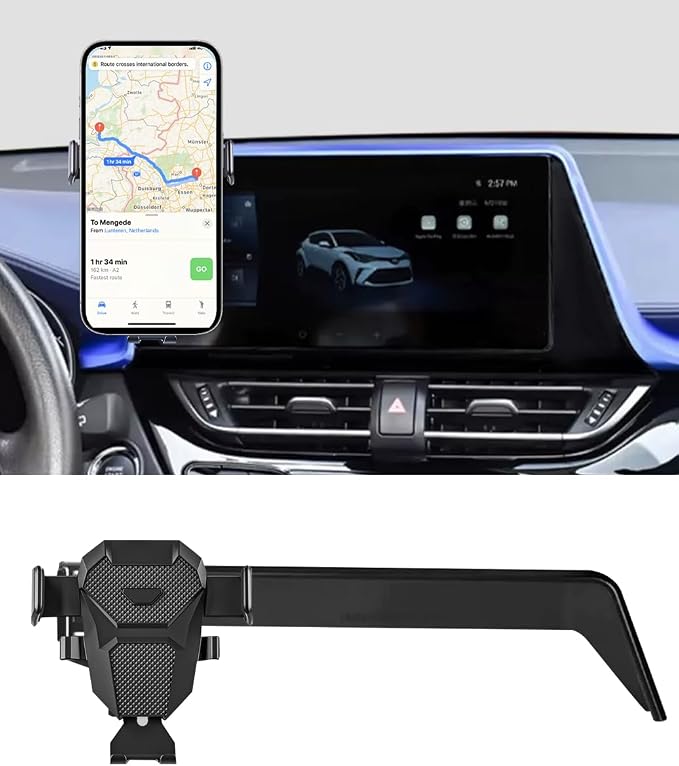 Car Phone Holder for Toyota CHR/CH-R Accessories 2019-2023 2020 2021 2022 Mount Cell Phone Holder for 2023 CHR Fit for Most Smartphones, 8Inch Screen Only