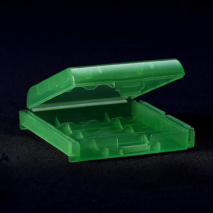 Heyiarbeit Battery Storage Case Holder Box for 4 AA Batteries or 5 AAA Batteries, Green Color (1 Pack)
