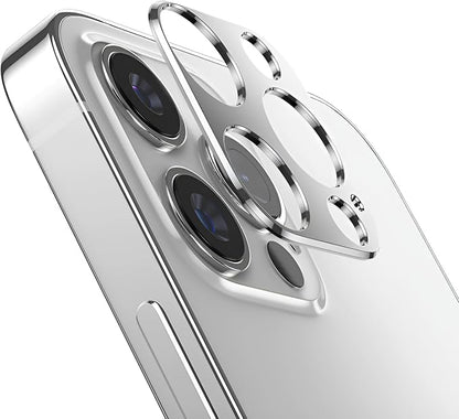 Camera Lens Protector Bumper for iPhone 12 Pro,No Glass Flat Design, Silver
