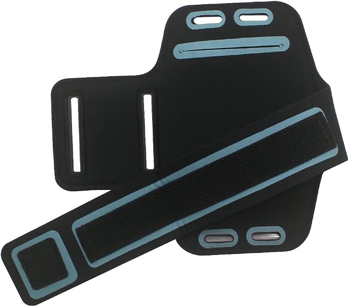 CBUS Armband Case Compatible with iPhone 17/16/15/14/13/12, Samsung Galaxy S25/S24/S23 Adjustable Band, Reflective with Screen Protection | Running, Jogging, Workout (Blue)