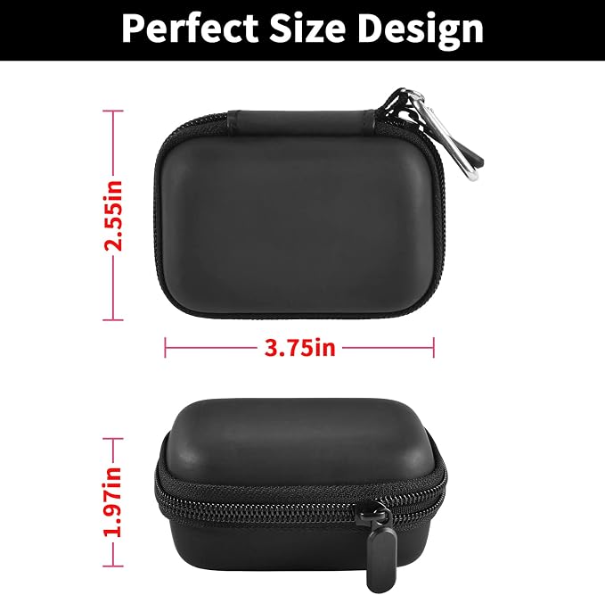 casmilee Portable Charger Power Bank Case for Swyop/for Feob/for Charmast/for JEJILL/for LanLuk/for VEGER/for iWALK/for Taegila/for Kuulaa and More Small Charging Battery Pack - Bag Only (Black)