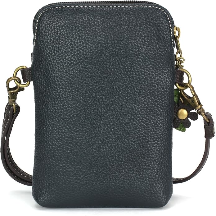 CHALA Plant Life Collection Cell Phone Crossbody Purse-Women PU Leather/Canvas Multicolor Handbag with Adjustable Strap
