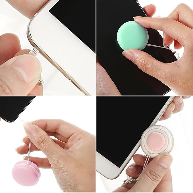 Macaron Phone Screen Cleaner, 2026 New Macaron Mobile Phone Screen Wipe, Portable Mobile Screen Cleaning Cloths Wiper Eye Glasses Cleaning Tools (4 Pcs)