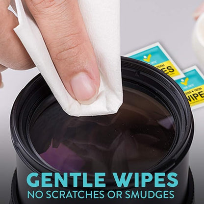 Lens Wipes, 300 Pre-Moistened Cleaning Wipes for Cameras, Laptops, Cell Phones, Eyeglasses, Other Screens and More