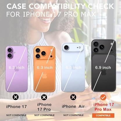uCOLOR for iPhone 17 Pro Max Wallet Case with Card Holder PU Leather RFID Blocking Design iPhone 17 Pro Max flip case for Women Men Magnetic Clasp Kickstand Design 6.9 inch (Enchanted Floral)