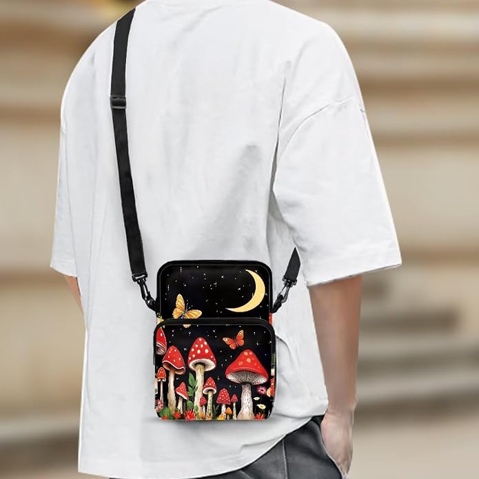 Men's Crossbody Bag, Small Cell Phone Wallet, Women's Shoulder Handbag, Travel Gym Bag