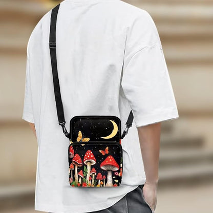 Men's Crossbody Bag, Small Cell Phone Wallet, Women's Shoulder Handbag, Travel Gym Bag