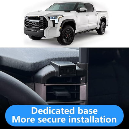 Car Phone Holder for Toyota Tundra 2022 2023 2024 2025 2026 and Toyota Sequoia 2023-2026 Auto Interior Accessories Best Cell Phones Mount Cellphone Mobile Charging Navigation Stand Accessory