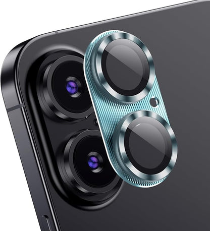 AFARER 2Pack Camera Protector for iPhone 17/iPhone16/16Plus,Ultra-thin HD 9H Glass Lens Cover,Strong Adhesion,Scratch Resistant [Does not Affect Night Shots] Case-Friendly,Blue