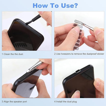 iPhone Dust Plug, iPhone Speaker Cover iPhone Charger Cover with iPhone Cleaning kit for Charging Port for iPhone 14 pro max/14 pro/14/13 pro max/13