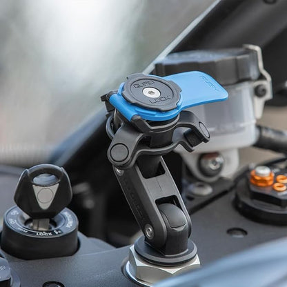 Quad Lock Motorcycle Handlebar Mount Kit with Vibration Dampener and MAG Phone Case for iPhone XR