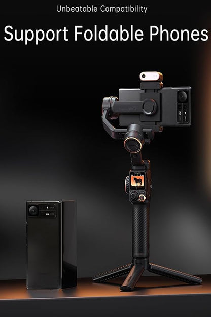 hohem iSteady M7 Gimbal Stabilizer for iPhone Android Smartphone,Phone Gimbal with AI Tracking,Fill Light,1.4" Detachable Touchscreen Remote,Phone Stabilizer for Video Recording,YouTube TikTok Travel