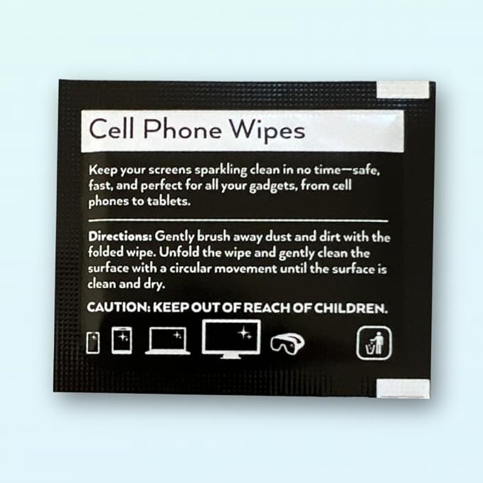 Cell Phone Wipes, 40 Pieces, Soft and Streak-Free