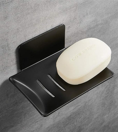 YUZP Soap Holder for Shower with Stainless Steel,Rustproof Soap Saver Sponge Holder for Bathroom,Tub,Kitchen Sink (Black)