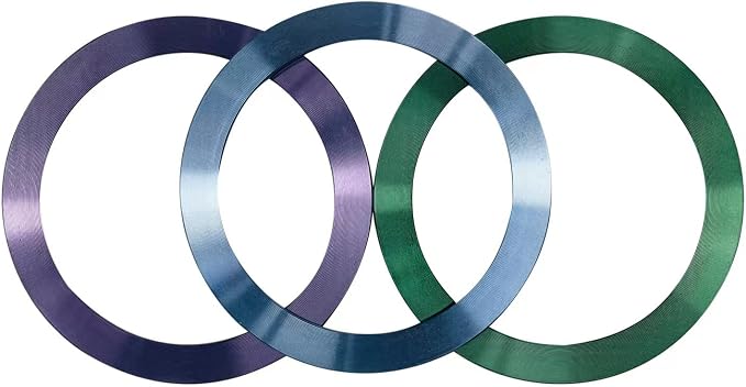 SALEX Compatible with Magsafe Magnetic Rings 9 Pack Set - Metal Rings for Cell Phone Case - Cute Mixed Colors Round Magnet Sticker - Replacement Discs with 3M Adhesive Backing for iPhone 14 13 12.