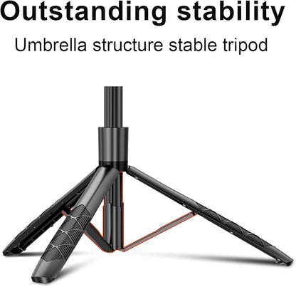 Selfie Stick Tripod,Tripod with 360 Degree Rotatable Phone Holder for Photography, Video Shooting, Live Streaming, Vlog, YouTube Video, FaceTime, Skype, TikTok, Selfie