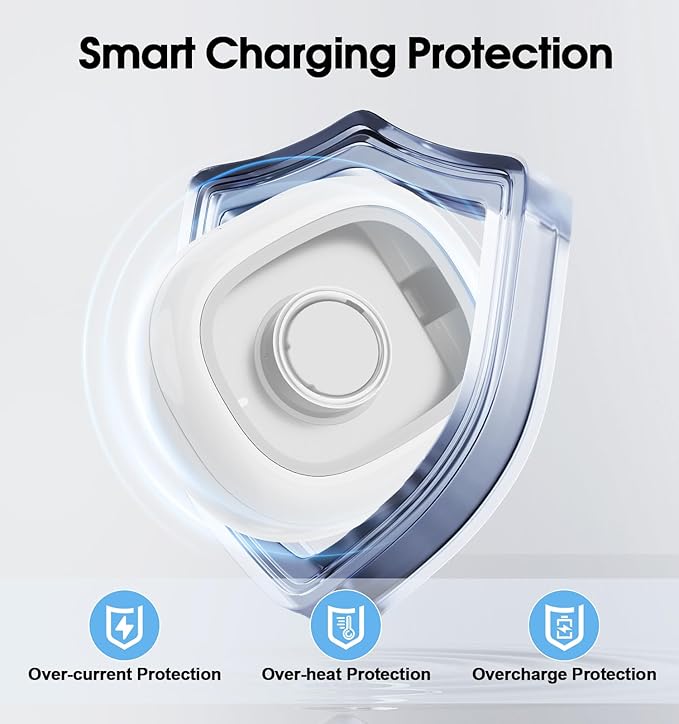 Charging Case for Oura Ring Gen 4 & 3 Charger, 2000mAh Portable Travel Power Station Fits All-Sized Oura Ring 4 & 3, 45-Day Runtime (Official Charger NOT Included)(White)