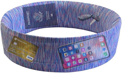 BANDI Pocketed Wraps – Running Waist Belt with Pockets for Phone, Money, Keys & Medical Devices | Secure, No-Bounce Travel & Fitness Belt, for Women and Men, USA Company