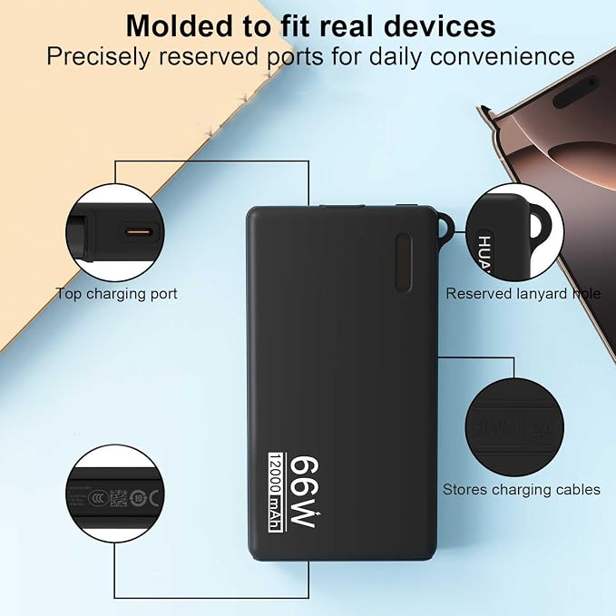 Silicone Protective Case for Huawei 12000mAh 66W Power Bank Soft Shockproof Dustproof Protective Sleeve Power Bank Ultra Thin Full Protection Case (Gray)