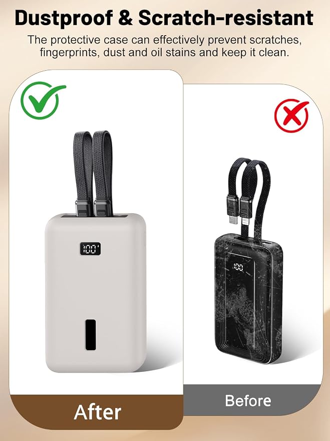 for Anker Zolo Power Bank 2025 20,000mAh 30W A1681/A1689,Silicone Protective Case, Shockproof Cover with LCD Display Visible, Anti-Lost Strap, Precision Cutouts for All-Port Charger (Grey)