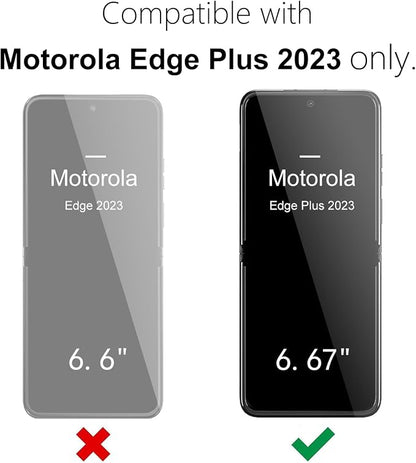 oakxco for Motorola Moto Edge Plus 2023 Case Silicone, Thin Slim Grip Soft Rubber Gel Protective Phone Case for Women, Matte Plain Solid Color Aesthetic Cute Girly Case with Camera Cover, Dark Green