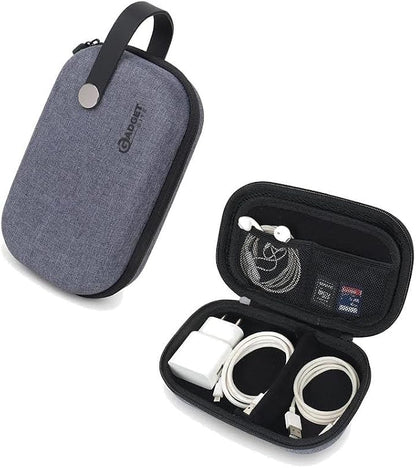 Organiser Portable Pouch For Electronic Accessories Usb Cables, Power Bank, Battery, Hard Drive, Sd Memory Card, Earphones, Travel Gadgets & Organiser Rugged Travel Friendly (Grey)