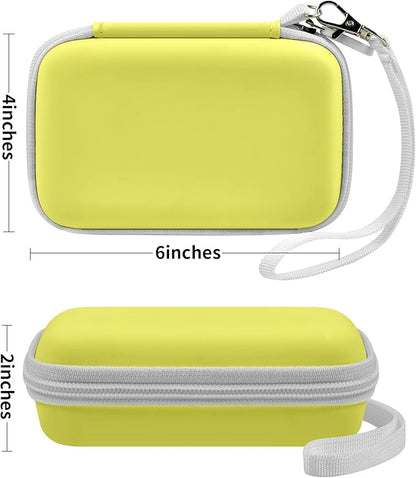 Travel Case for UCOMX for Nano/for Iseyyox/for LISEN/for RTOPS 3 in 1 Wireless Charger, Foldable Magnetic Charging Station Storage Holder Bag for Fast Charge Pad Cable and Adapter, Yellow-Box Only