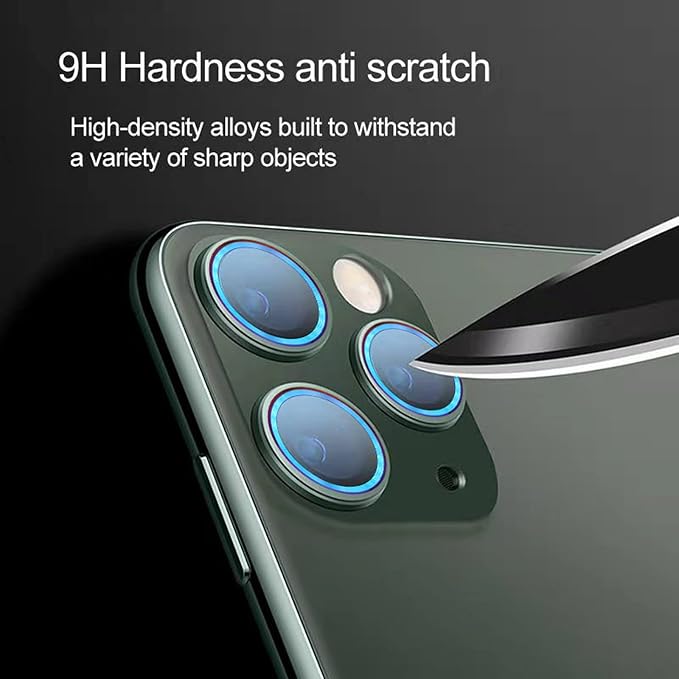 SUWEI Camera Lens Protector,for IPhone 12 Pro Max,6.7 inch, Aluminum Alloy Lens Screen Stiker Cover Film,Screenprotector Lens Shield,Bright Shiny Color. (12ProMax)