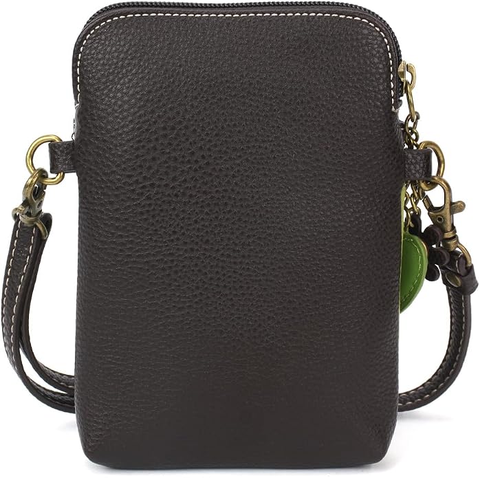 CHALA Plant Life Collection Cell Phone Crossbody Purse-Women PU Leather/Canvas Multicolor Handbag with Adjustable Strap