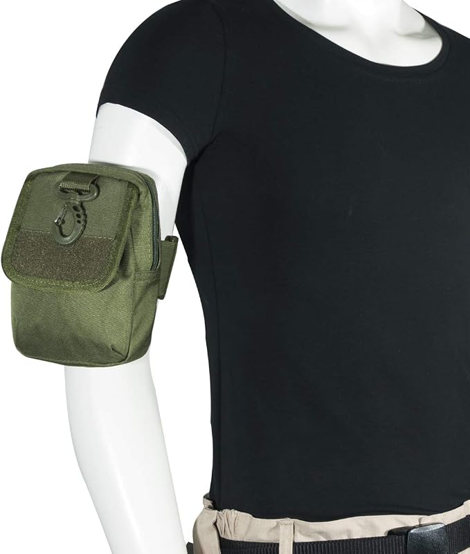 IronSelas Tactical Arm Pouch Jogging Workout Arm Band Phone Pouch for iPhone 17 Pro Max/17 Pro/17/16 Pro Max/15 Pro Max/15 Pro/15